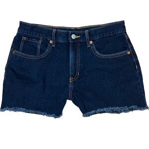 Old Navy Mid-Rise Frayed-Hem Jean Shorts